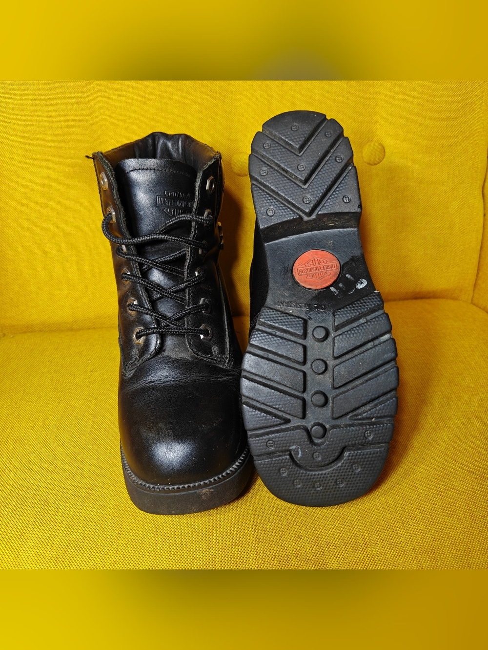 Harley-Davidson Cruise Control Black Leather Motorcycle Boot Women Shoe Size 6.5 - Picture 9 of 10